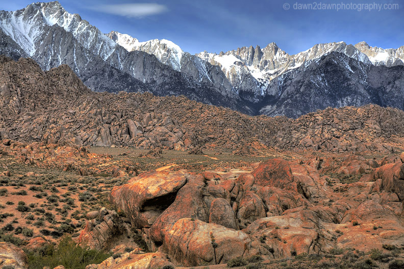 MT WHITNEY FROM ALABAMA HILLS