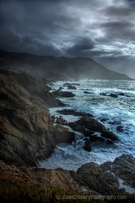 A passing storm produces high surf along California's Pacific Ocean Coastline near Carmel