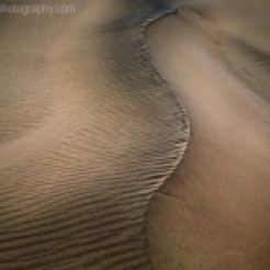 Shifting patterns and lines of sand at the Eureka Dunes at Death Valley National Park, California