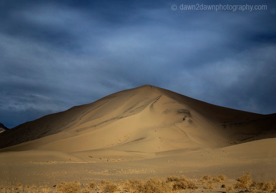 The shapes and lines at Eureka Dunes at Death Valley National Park, California