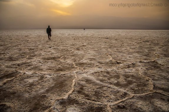 The salt flats at Badwater Basin at Death Valley National Park, California
